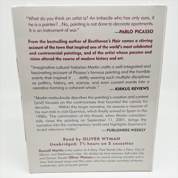 New in Box Picasso's War Audiobook Russell Martin: 7.5 Hours 5 Cassette Tapes - Picture 2 of 3
